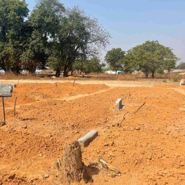 Mass grave in Doma LGA, Nasarawa State, Nigeria, where 31 people who died from the airstrike are buried. Photo taken on March 14, 2023. 