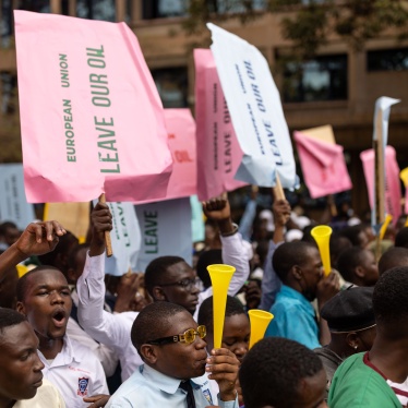 Members of the Uganda National Students Association participate in a rally in Kampala, Uganda, September 29, 2022.