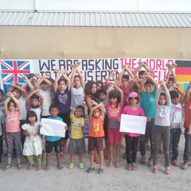Refugee children held on Nauru protest Australia’s offshore detention, August 2016.