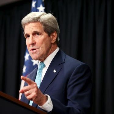 US Secretary of State John Kerry gestures as he speaks at a news conference at the Nairobi Sankara Hotel on May 4, 2015, in Nairobi, Kenya.